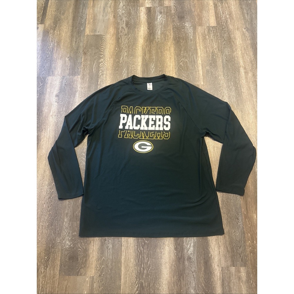 Green Bay Packers Sleepwear Shirt Mens XL Graphic NFL Long Sleeve